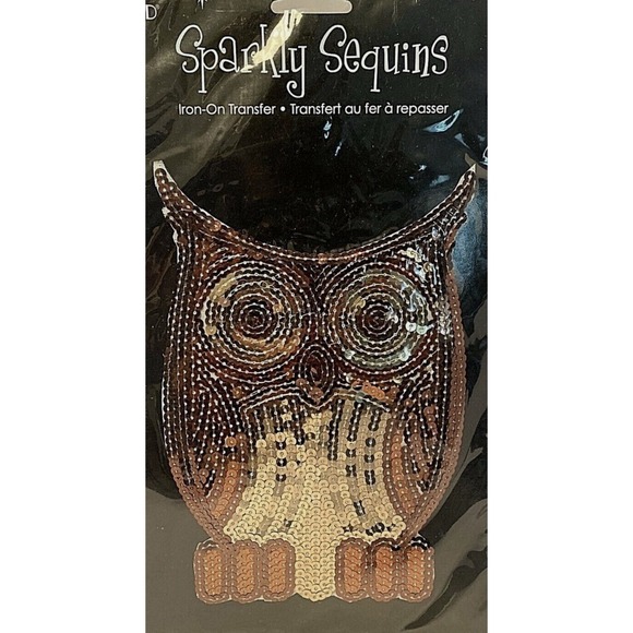 Plaid Other - Sequin Owl Iron New From Plaid 8" x 5.5" Bronze